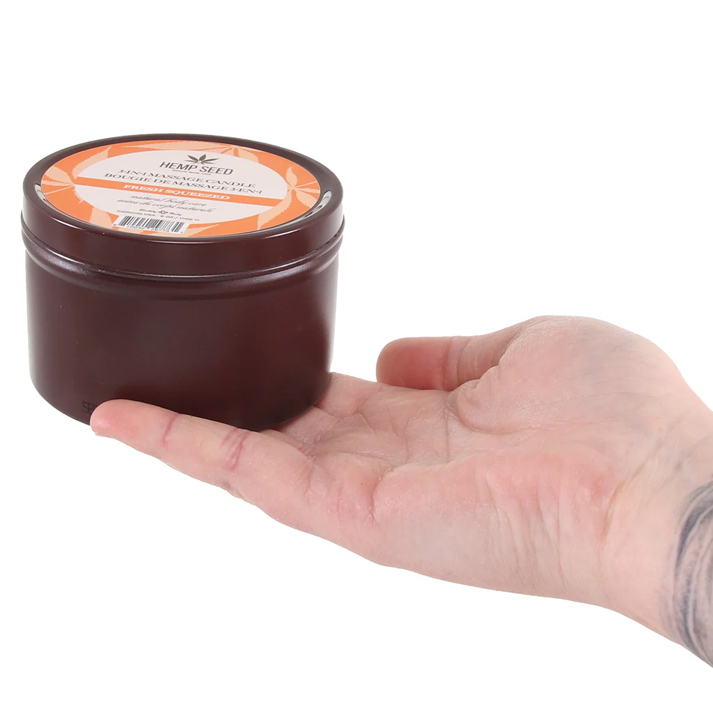 3-in-1 Massage Candle 6oz/170g in Fresh Squeezed - Image 4