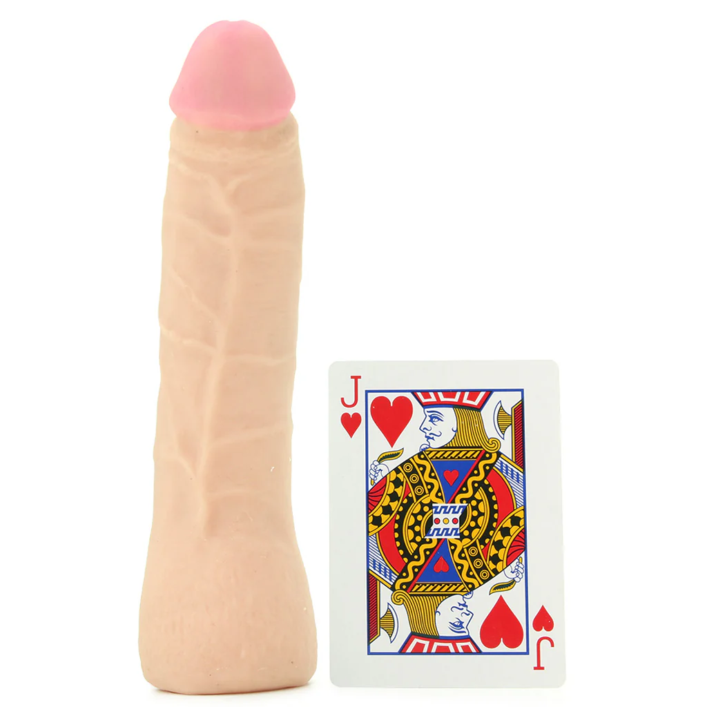 7 Inch Thin ULTRASKYN Vac-U-Lock Dildo in White - Image 4
