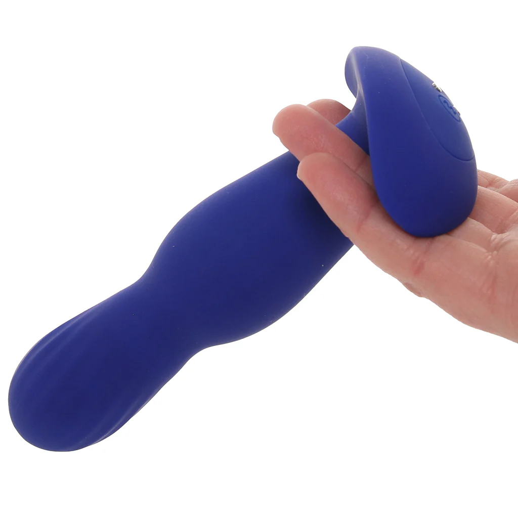 A-Play Expander 5.75 Inch Vibrating Plug in Royal Blue - Image 6