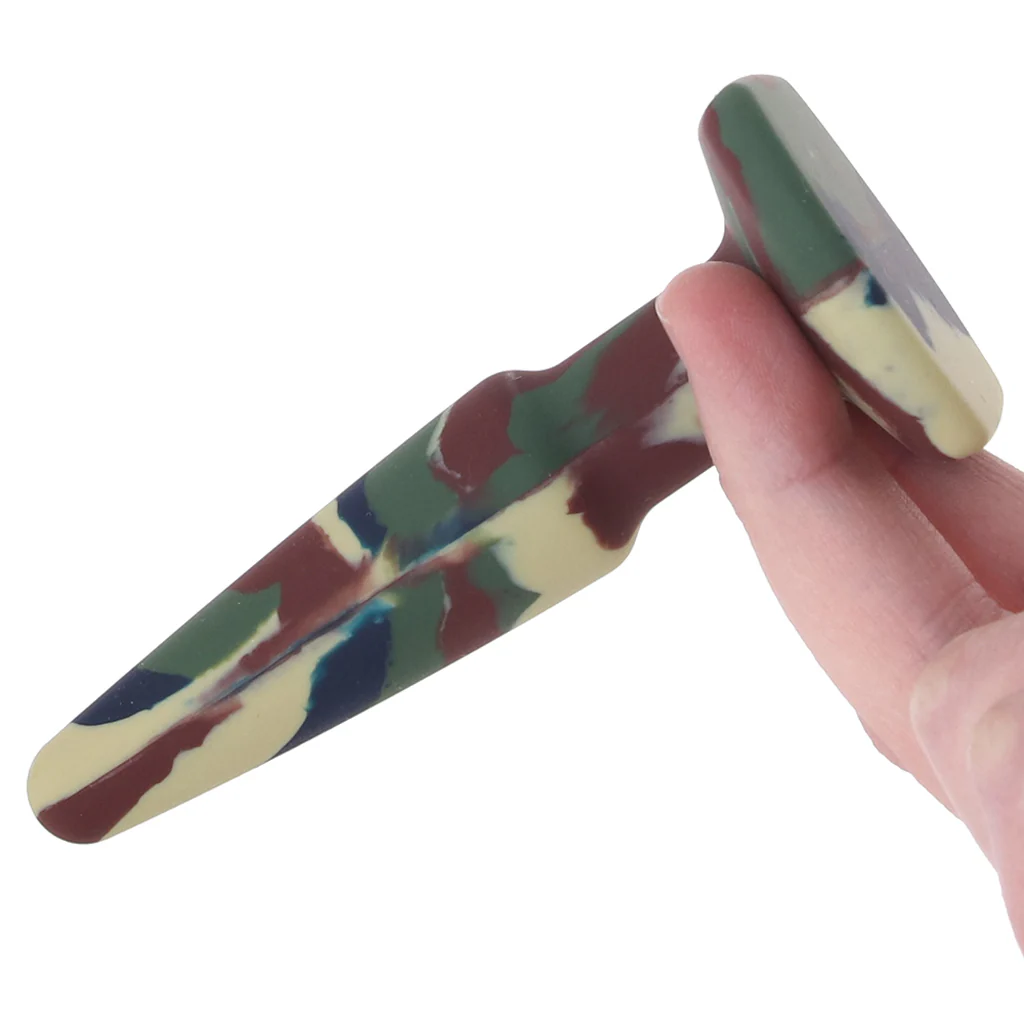 A-Play Groovy 4 Inch Anal Plug in Camo - Image 4