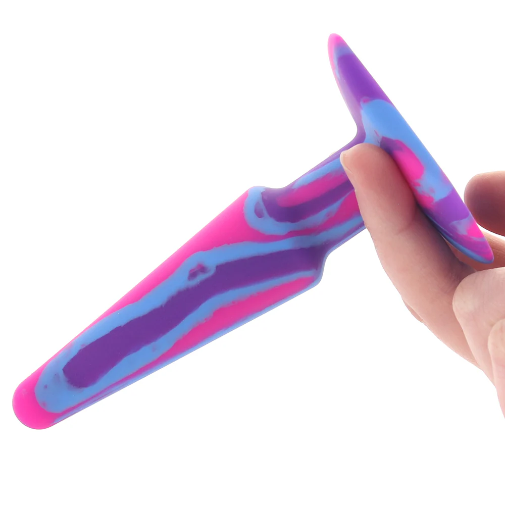 A-Play Groovy 5 Inch Anal Plug in Berry - Image 4