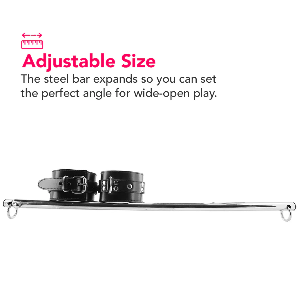 Adjustable Leg Spreader Bar in Black - Image 3