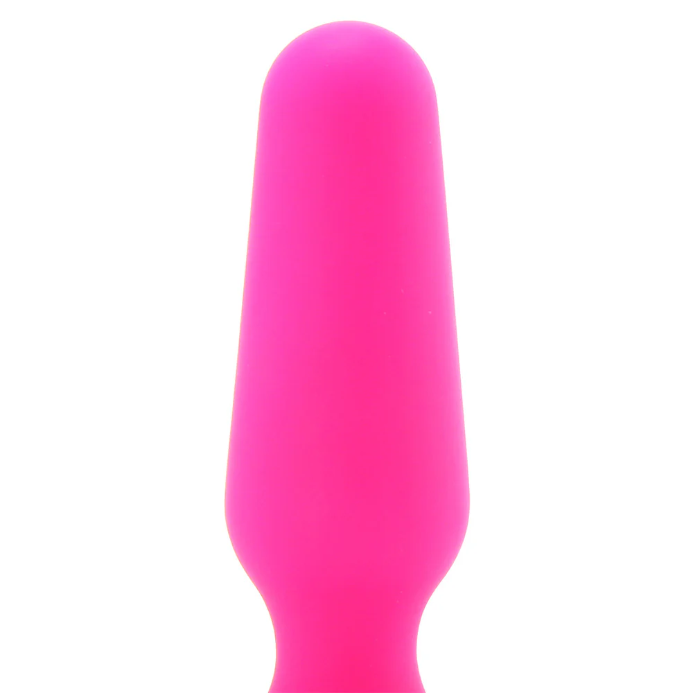 All About Anal Seamless Silicone 3 Inch Butt Plug in Pink - Image 2
