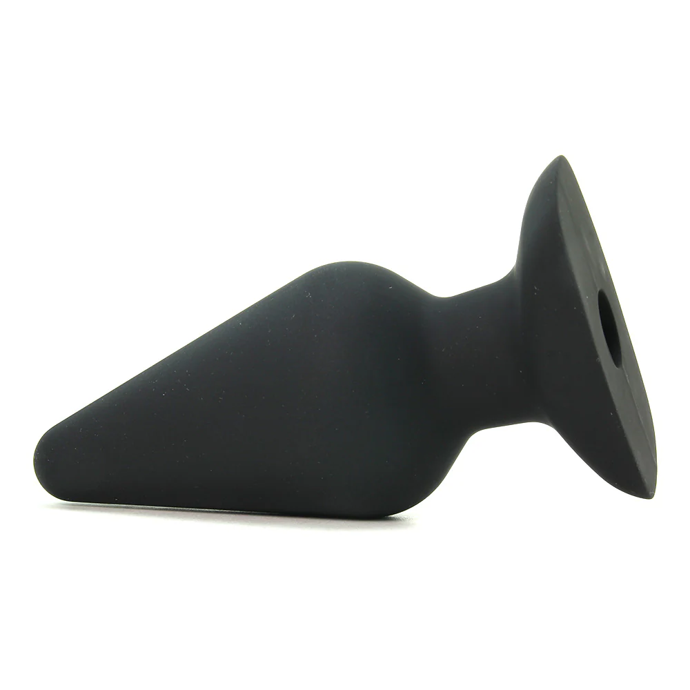 All About Anal Seamless Silicone 6 Inch Butt Plug in Black - Image 3