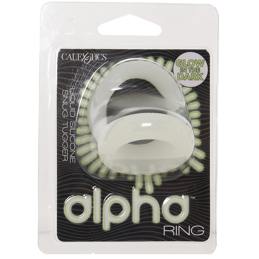 Alpha Ring Liquid Silicone Snug Tugger in Glow-in-the-Dark - Image 9