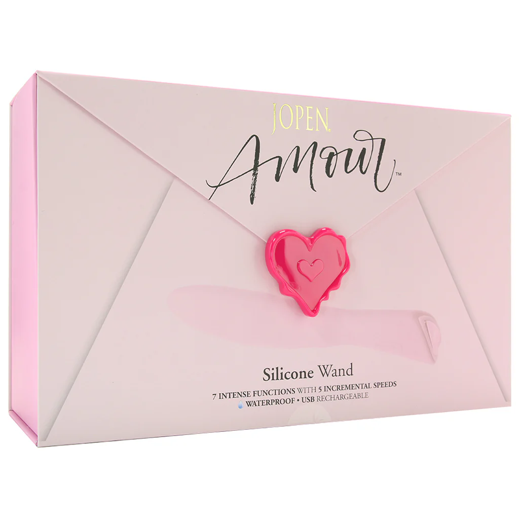 Amour Silicone Wand Vibe in Pink - Image 6