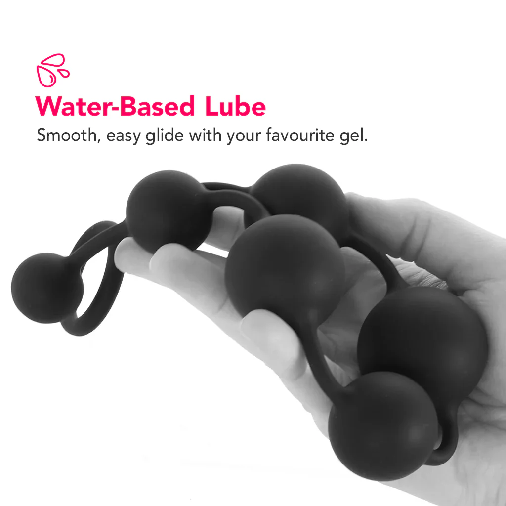 Anal Adventures Platinum Large Silicone Anal Beads - Image 4