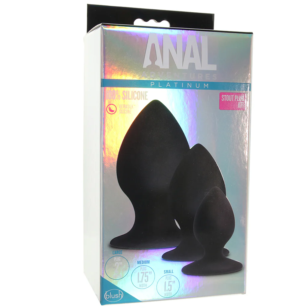 Anal Adventures Platinum Stout Plug Kit - Image 6