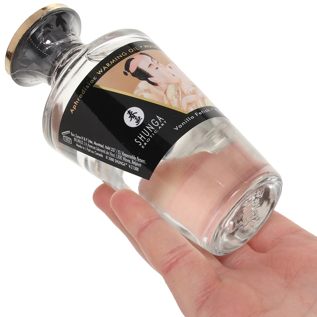Aphrodisiac Warming Oil 3.5oz/100ml in Vanilla Fetish - Image 4