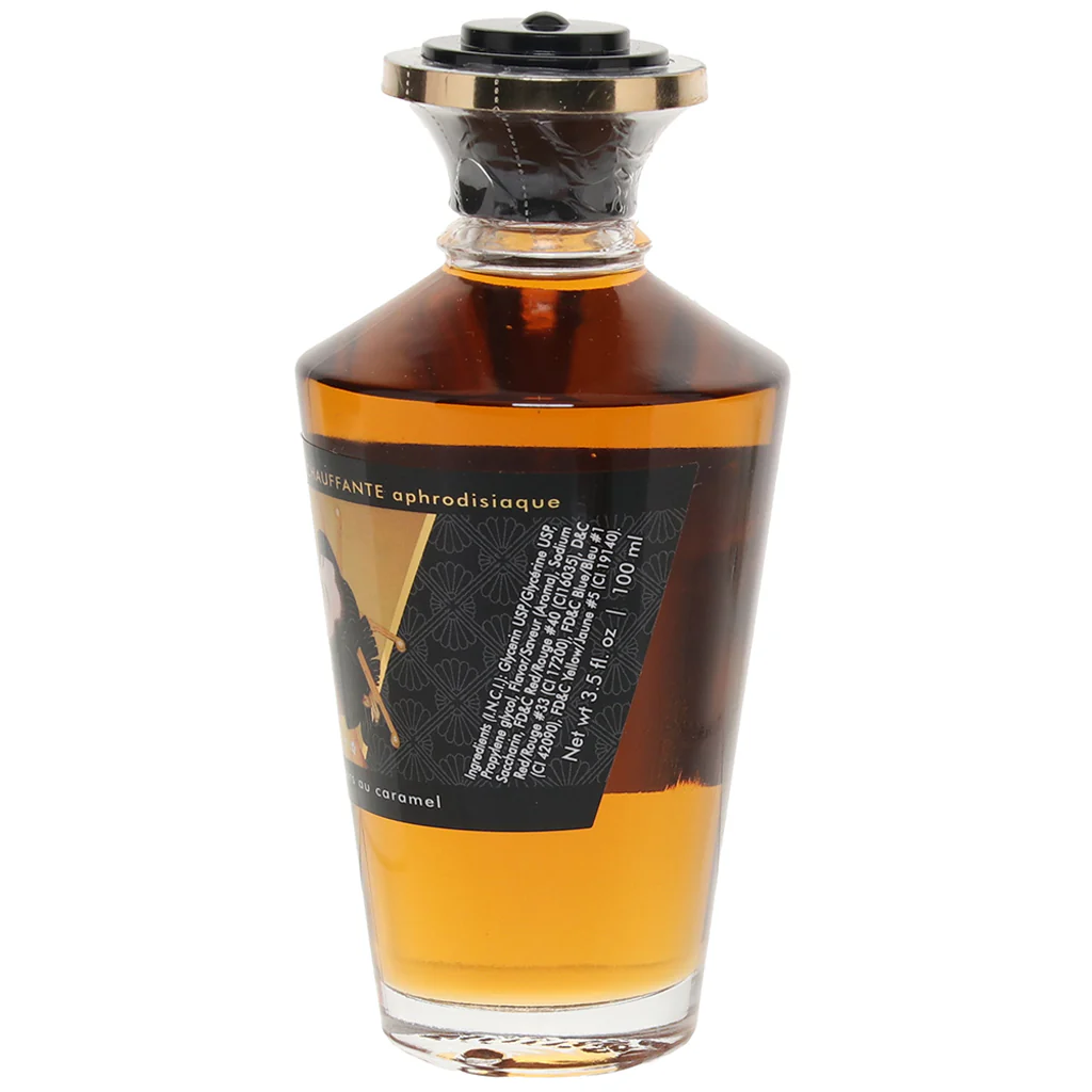 Aphrodisiac Warming Oil 3.5oz/100ml in Caramel Kisses - Image 3