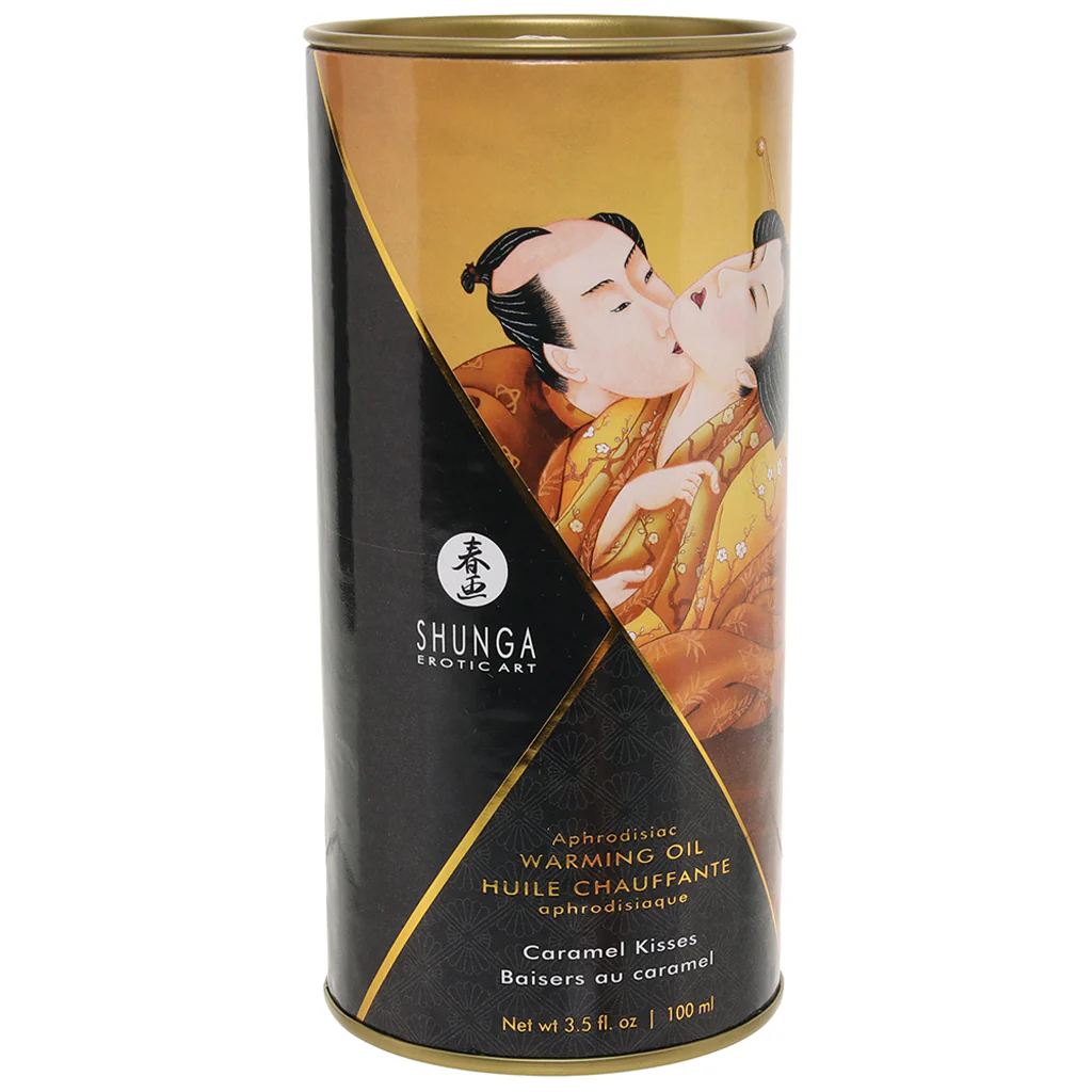 Aphrodisiac Warming Oil 3.5oz/100ml in Caramel Kisses - Image 6