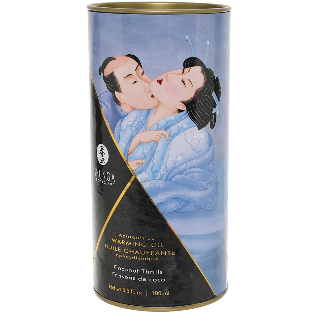 Aphrodisiac Warming Oil 3.5oz/100ml in Coconut Thrills - Image 6