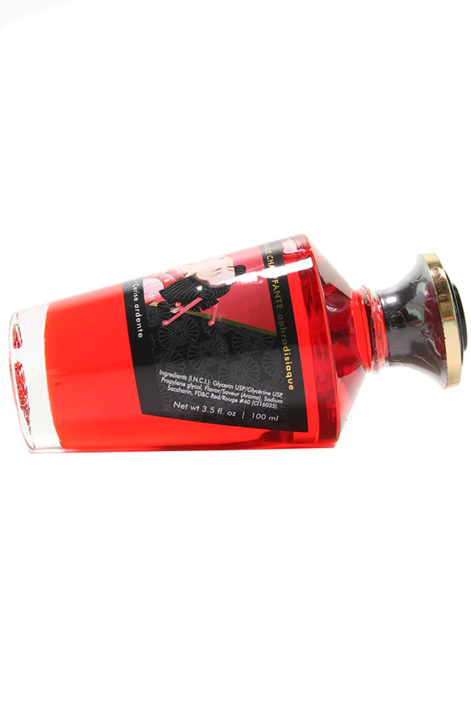 Aphrodisiac Warming Oil 3.5oz/100ml in Blazing Cherry - Image 3