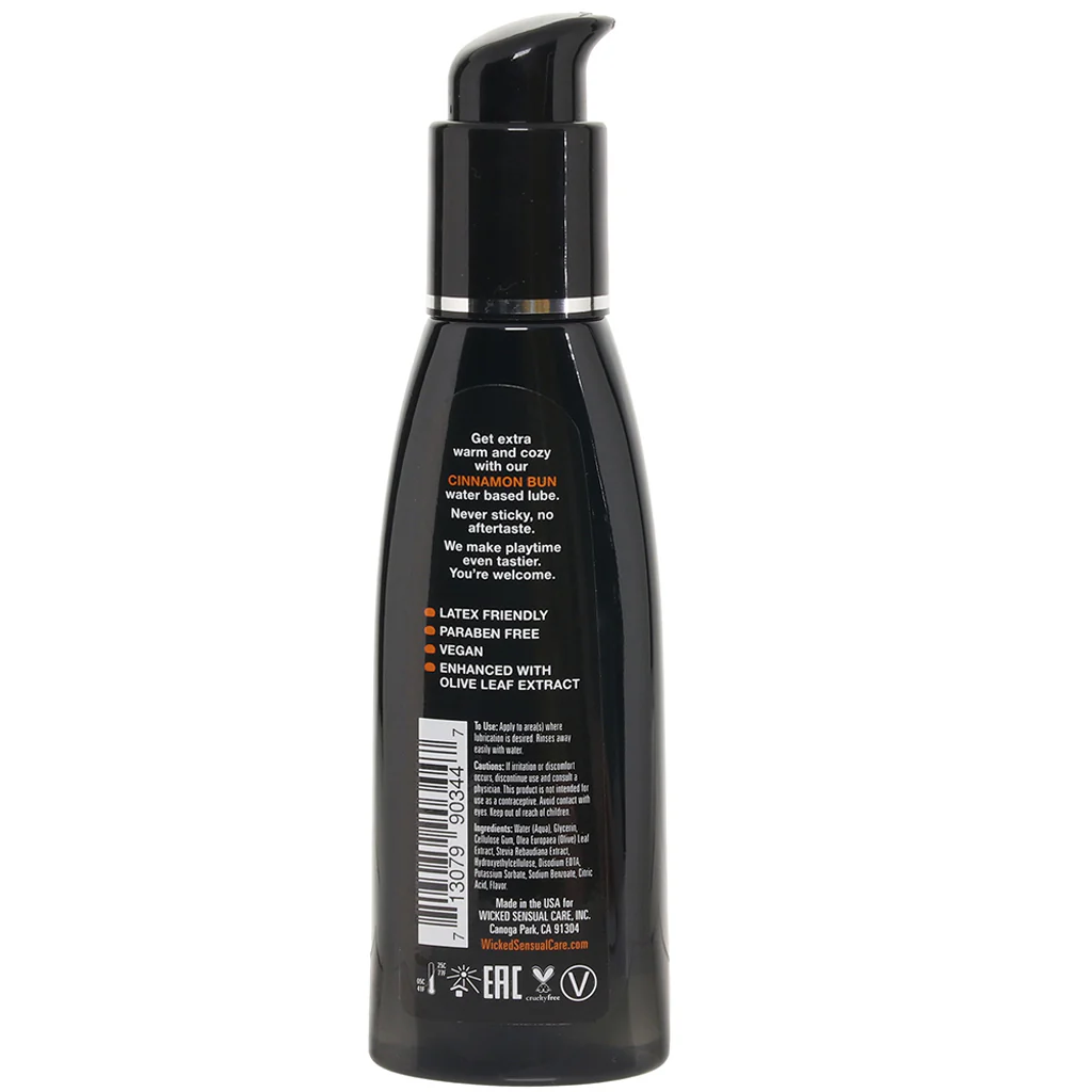 Aqua Flavored Lube 4oz/120ml in Cinnamon Bun - Image 6