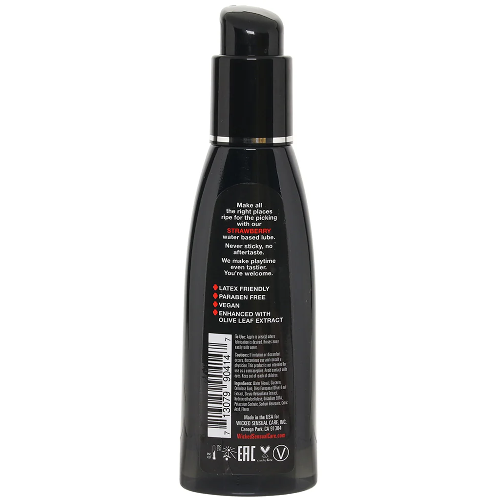 Aqua Flavored Lube 4oz/120ml in Strawberry - Image 6