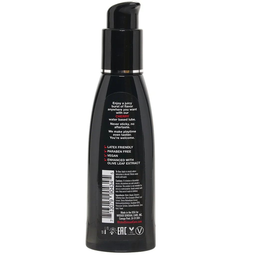 Aqua Flavored Lube 4oz/120ml in Cherry - Image 6