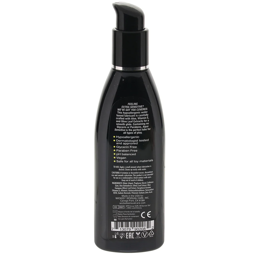 Aqua Sensitive Hypoallergenic Lube 8oz/240ml - Image 6