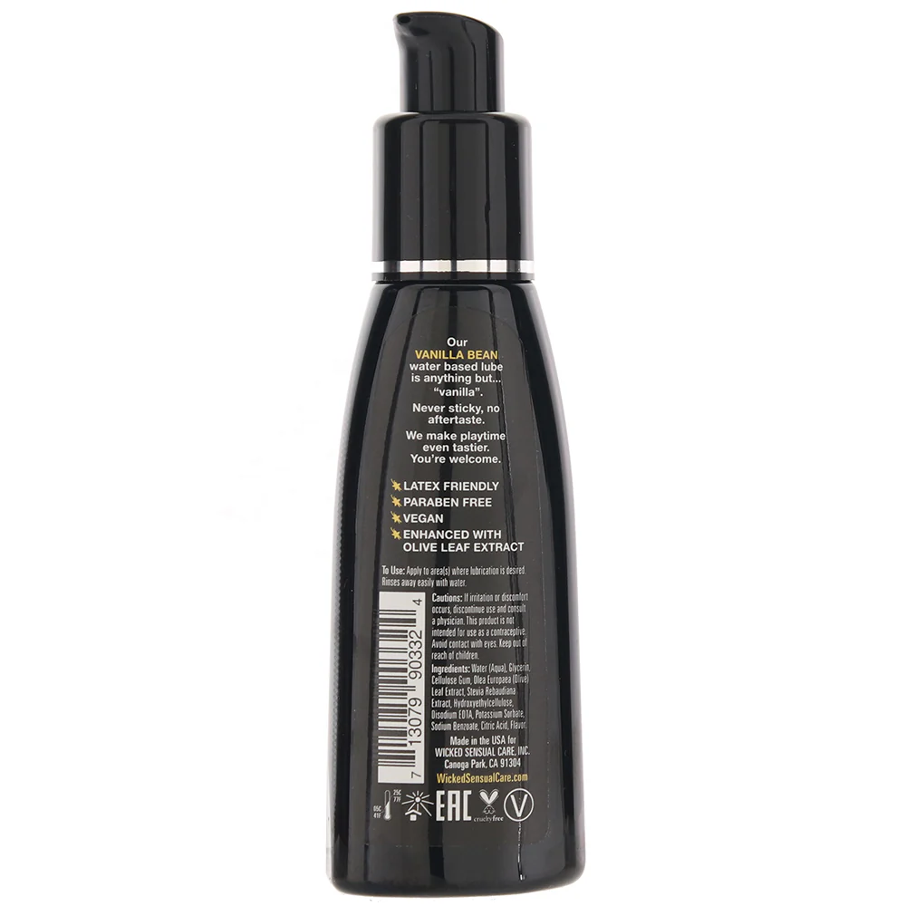 Aqua Flavored Lube 2oz/60ml in Vanilla Bean - Image 5