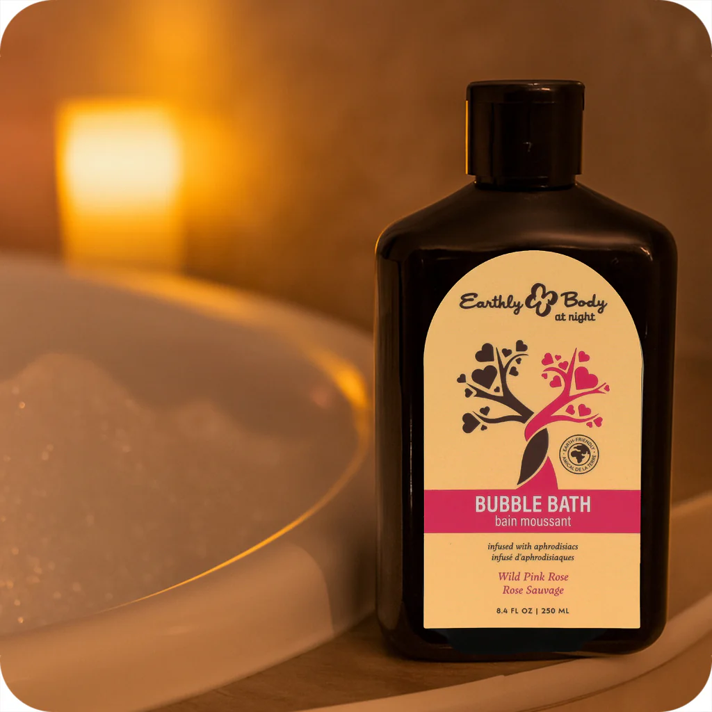 At Night Bubble Bath 8.4oz/250ml in Wild Pink Rose - Image 3
