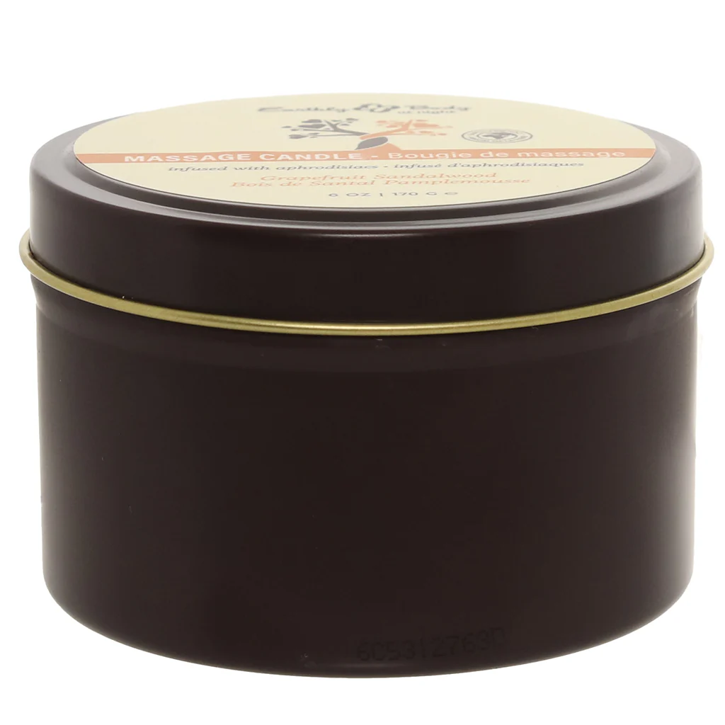 At Night Massage Candle 6oz/170g in Grapefruit Sandalwood - Image 5