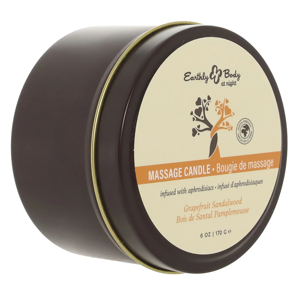 At Night Massage Candle 6oz/170g in Grapefruit Sandalwood - Image 9