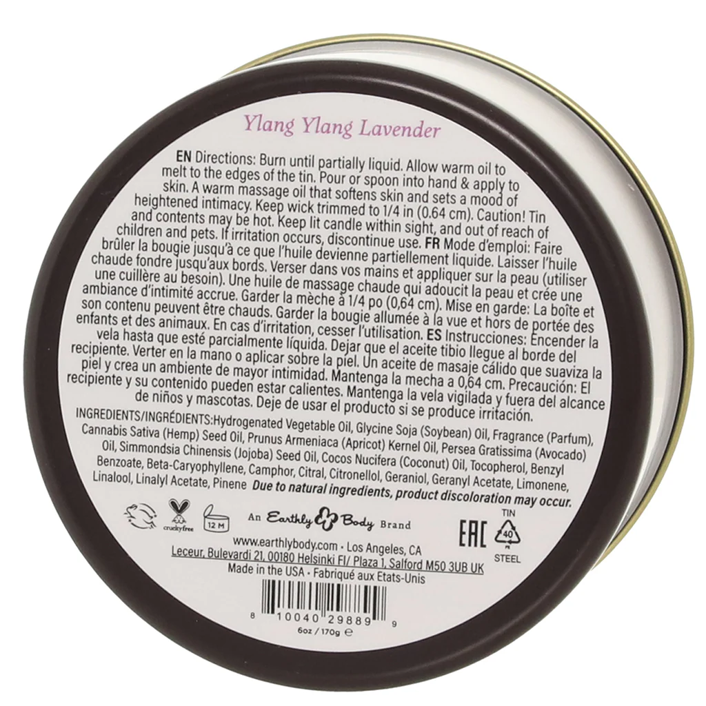 At Night Massage Candle 6oz/170g in Ylang Ylang Lavender - Image 6