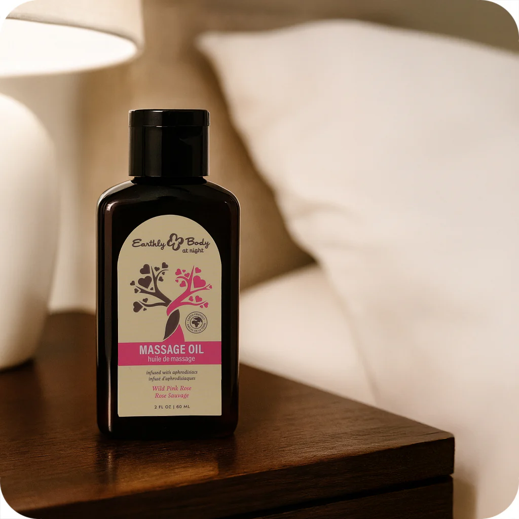 At Night Massage Oil 2oz/60ml in Wild Pink Rose - Image 3