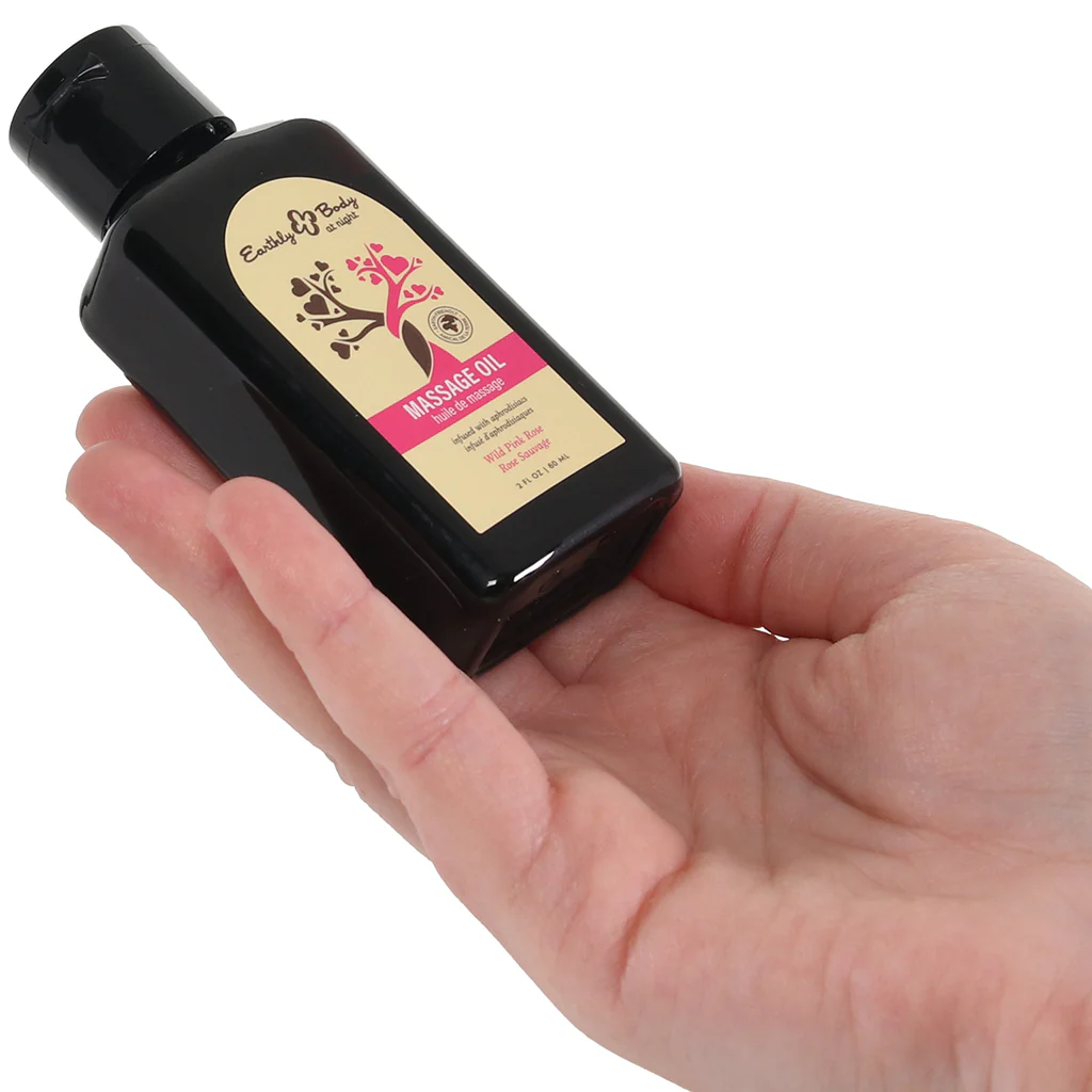 At Night Massage Oil 2oz/60ml in Wild Pink Rose - Image 4