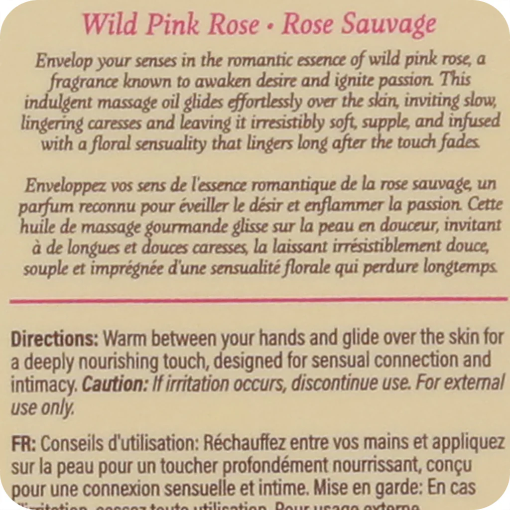 At Night Massage Oil 2oz/60ml in Wild Pink Rose - Image 7
