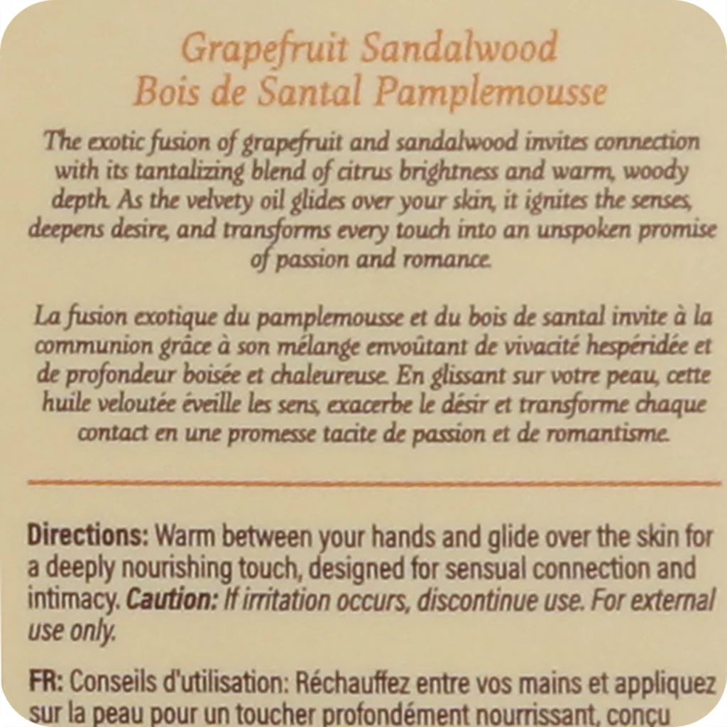 At Night Massage Oil 2oz/60ml in Grapefruit Sandalwood - Image 7