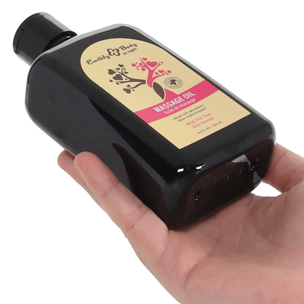 At Night Massage Oil 8.4oz/250ml in Wild Pink Rose - Image 4
