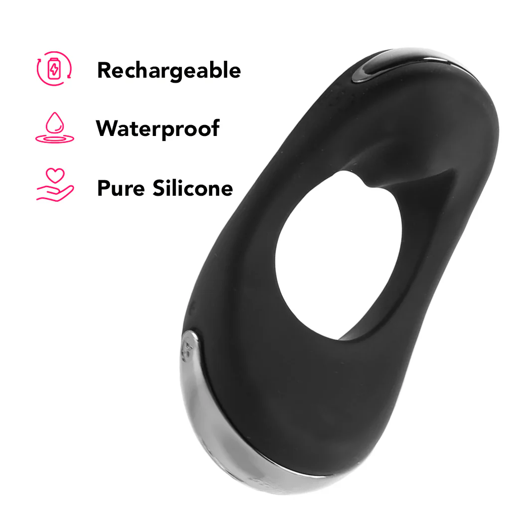 Atom Plus Vibrating Silicone Cock Ring - Image 5