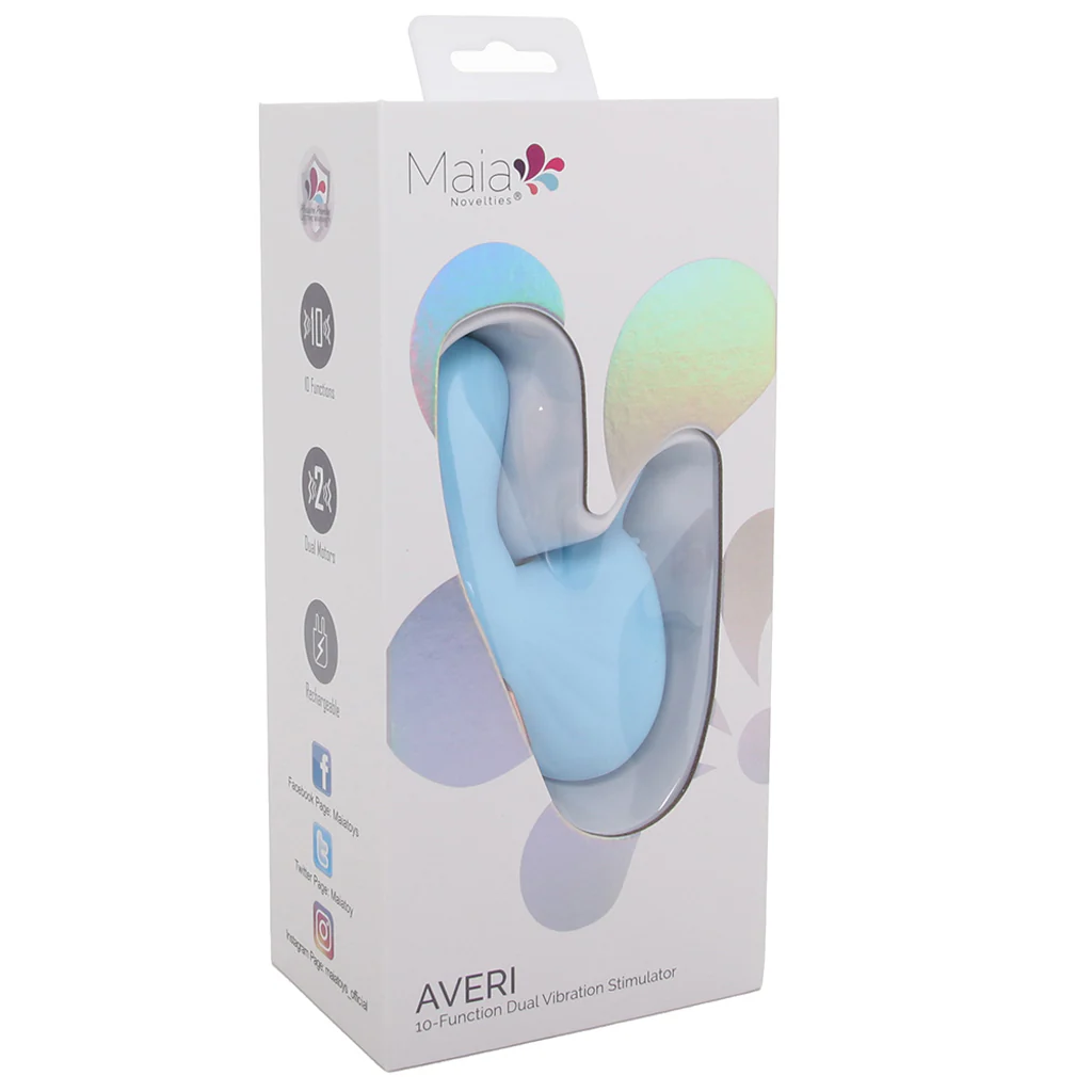 Averi Dual Stimulator Vibe in Blue - Image 6