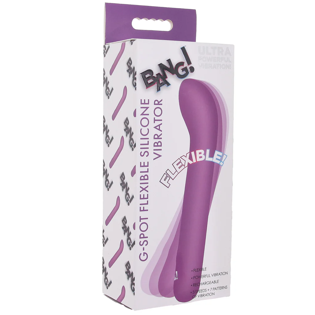 Bang! Flexible Silicone G-Spot Vibe in Purple - Image 9