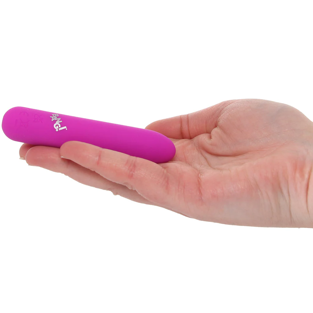 Bang! Flexible Tapered Silicone Bullet Vibe in Purple - Image 4