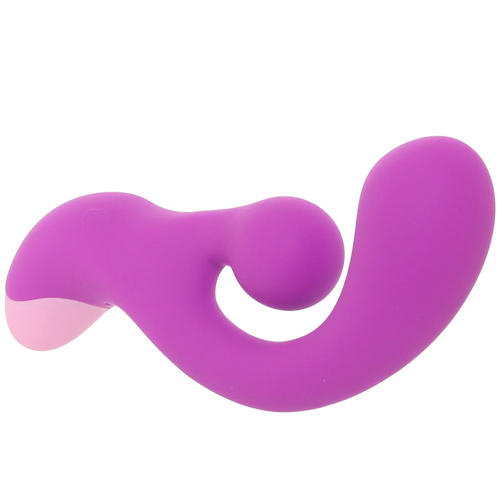 Bang! Gyro Silicone Rabbit Vibe in Purple - Image 2