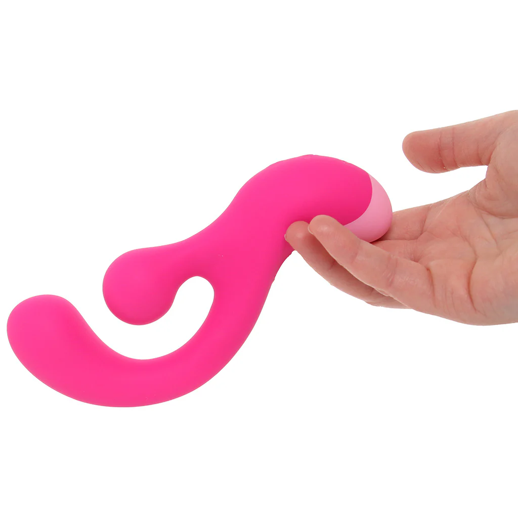Bang! Gyro Silicone Rabbit Vibe in Pink - Image 4