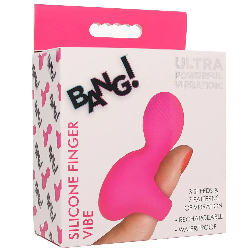 Bang! Silicone Finger Vibe in Pink - Image 9
