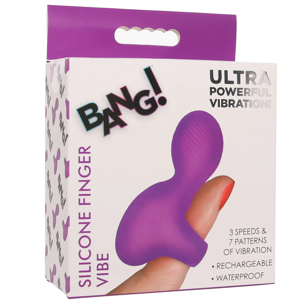 Bang! Silicone Finger Vibe in Purple - Image 9