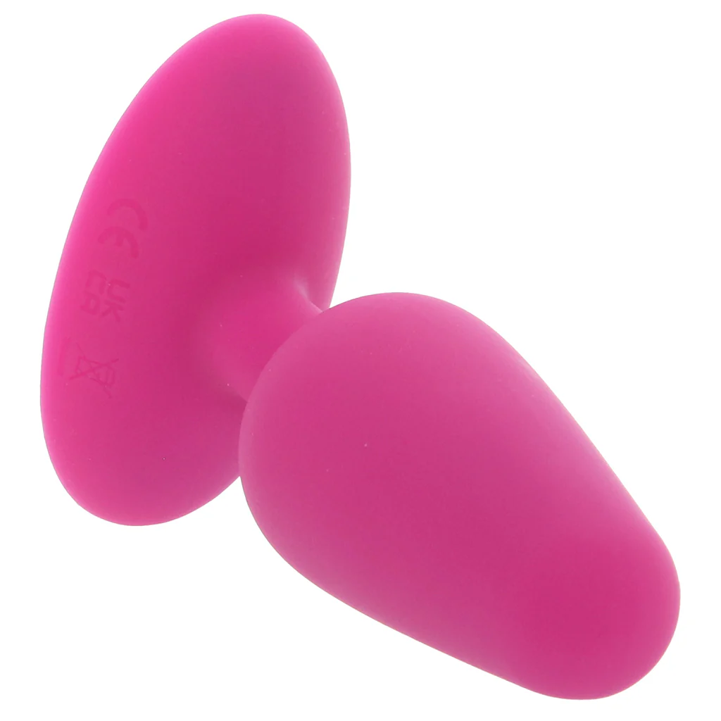 Bang! Vibrating Silicone Butt Plug in Pink - Image 2