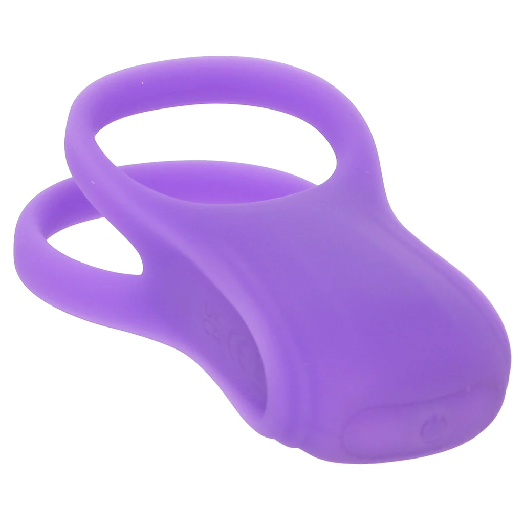 Basic Essentials Dual Support Vibrating Cock Ring - Image 3