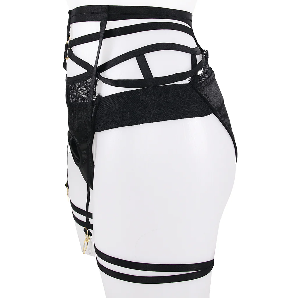 Bedroom Bliss Belle Panty Harness & Garter in Small - Image 4