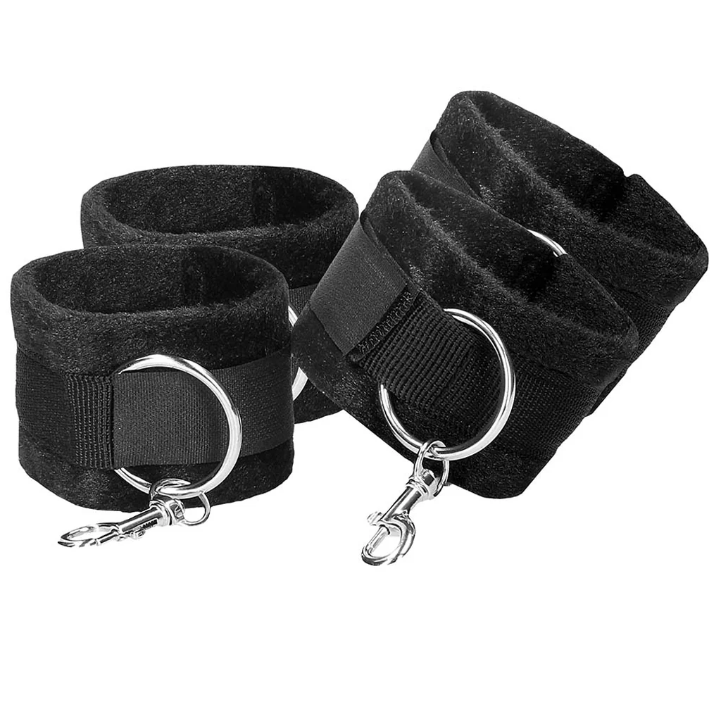 Black & White Velcro Hogtie With Cuffs - Image 4
