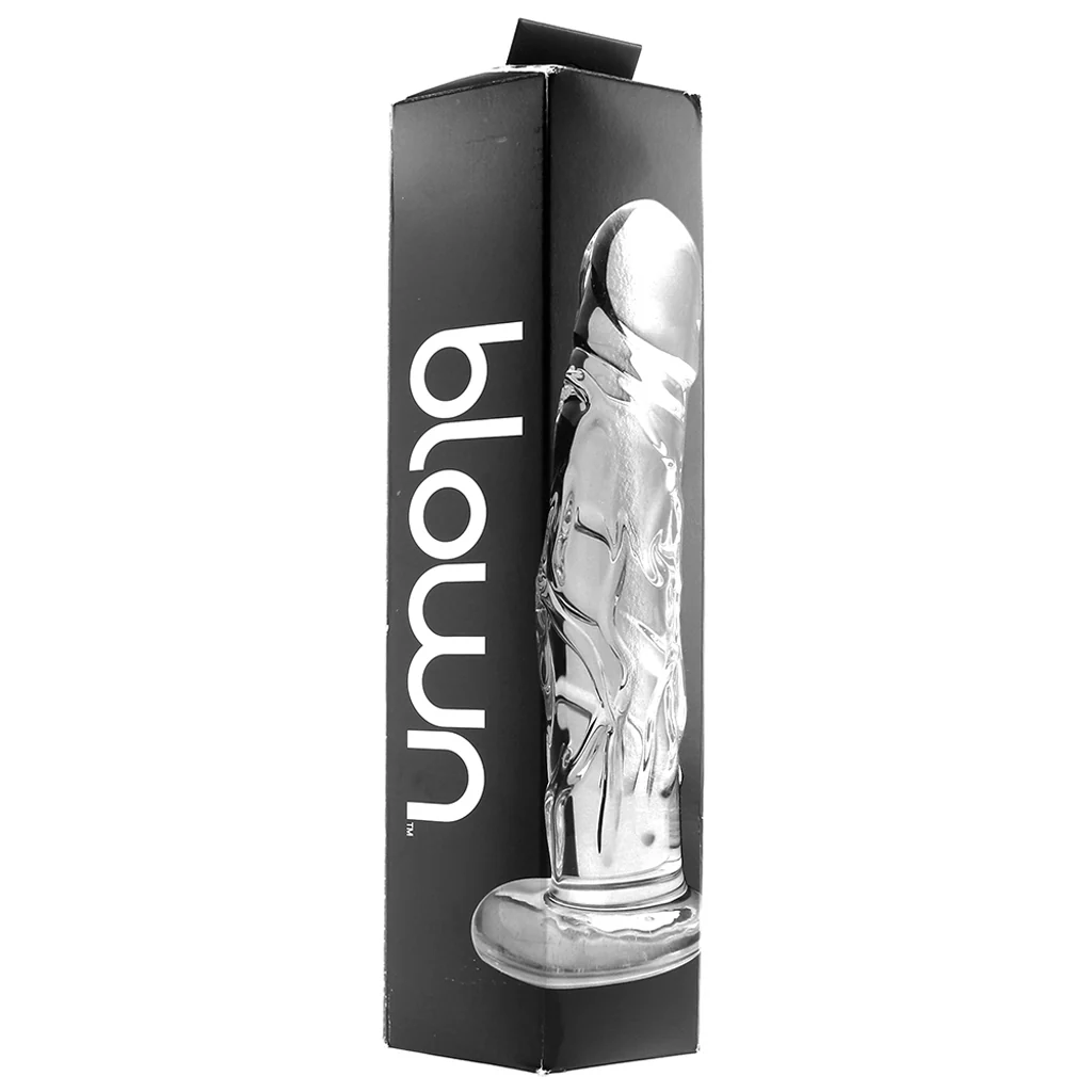 Blown Medium 7 Inch Realistic Glass Dildo - Image 6