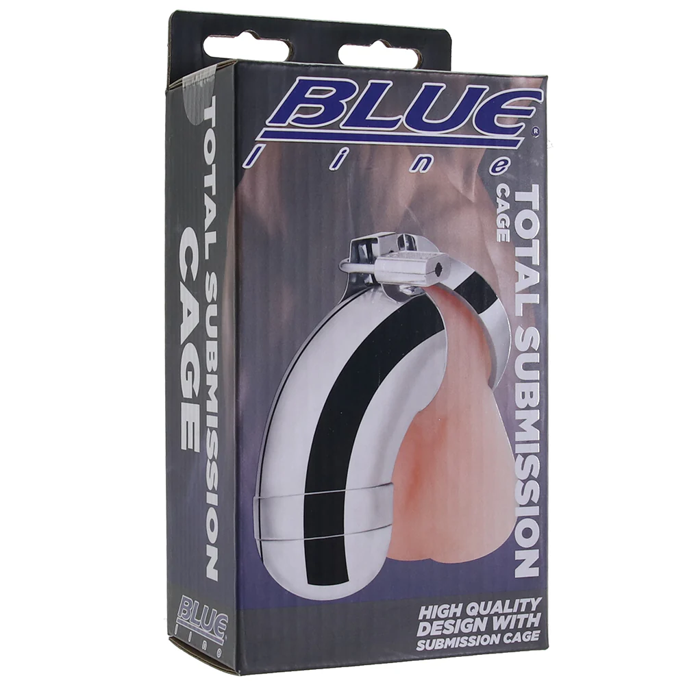 Blue Line Total Submission Cock Cage - Image 6