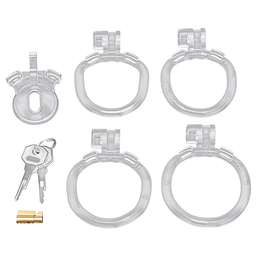 Blueline Acrylic See Thru Mini Cock Micro Chastity Cage - Image 8