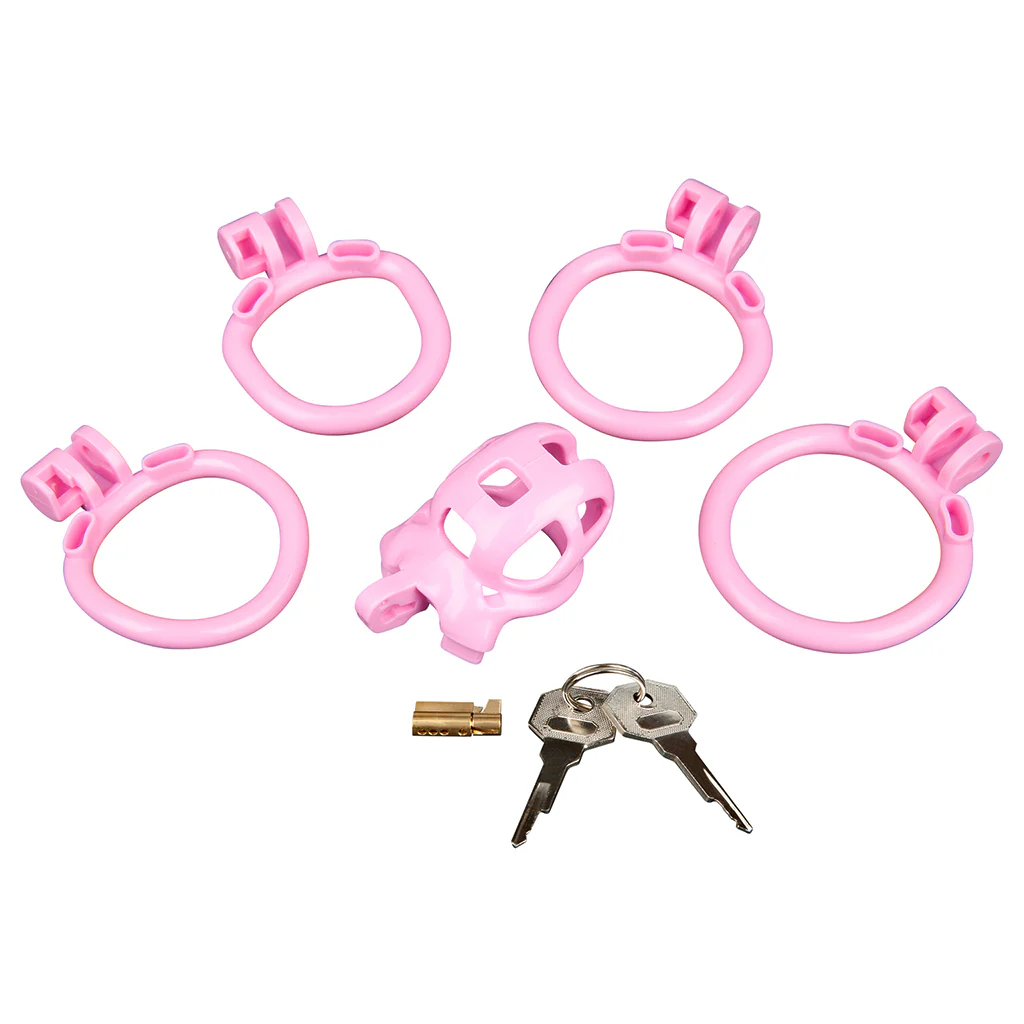 Blueline Small Pink Humiliation Prisoner Cock Cage - Image 8