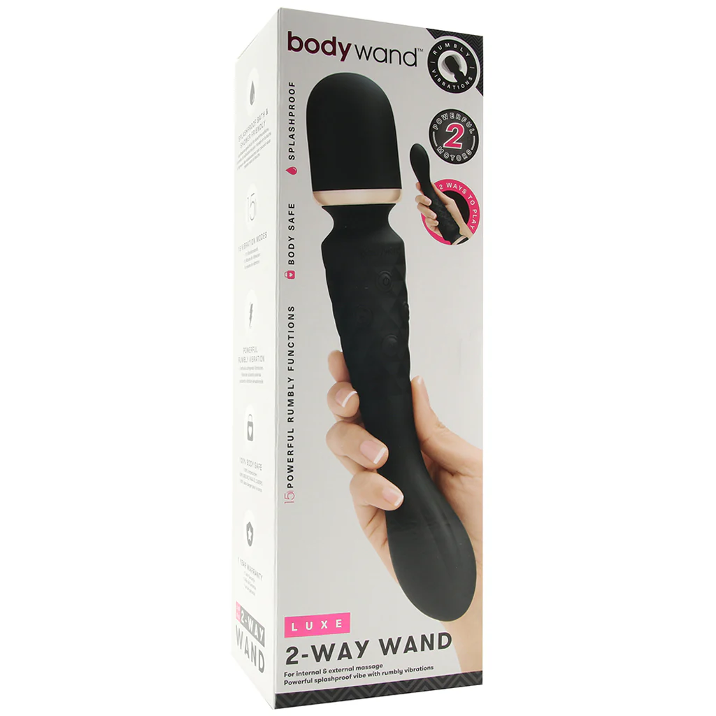 BodyWand Luxe 2-Way Wand in Black - Image 6