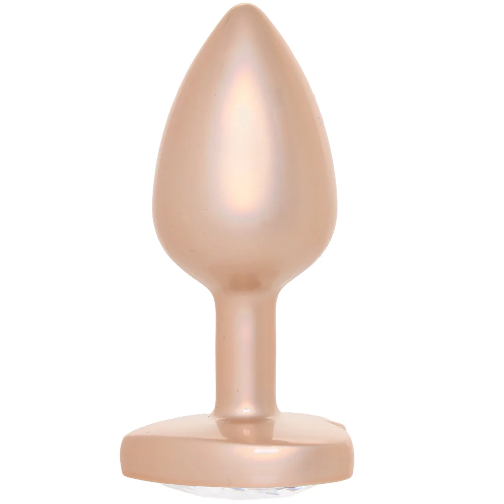 Booty Bling Gold Metal Jewelled Butt Plug in Small - Image 3