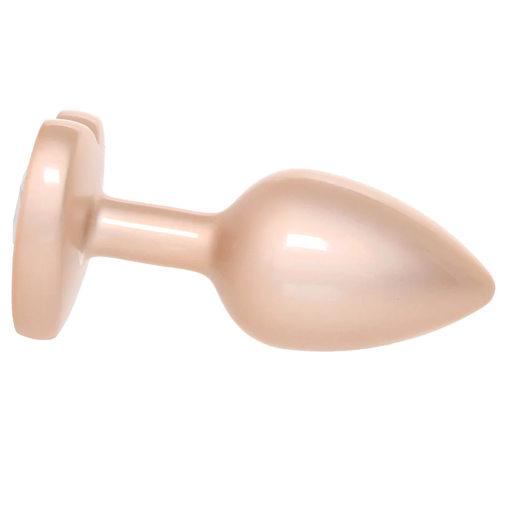Booty Bling Gold Metal Jewelled Butt Plug in Small - Image 8